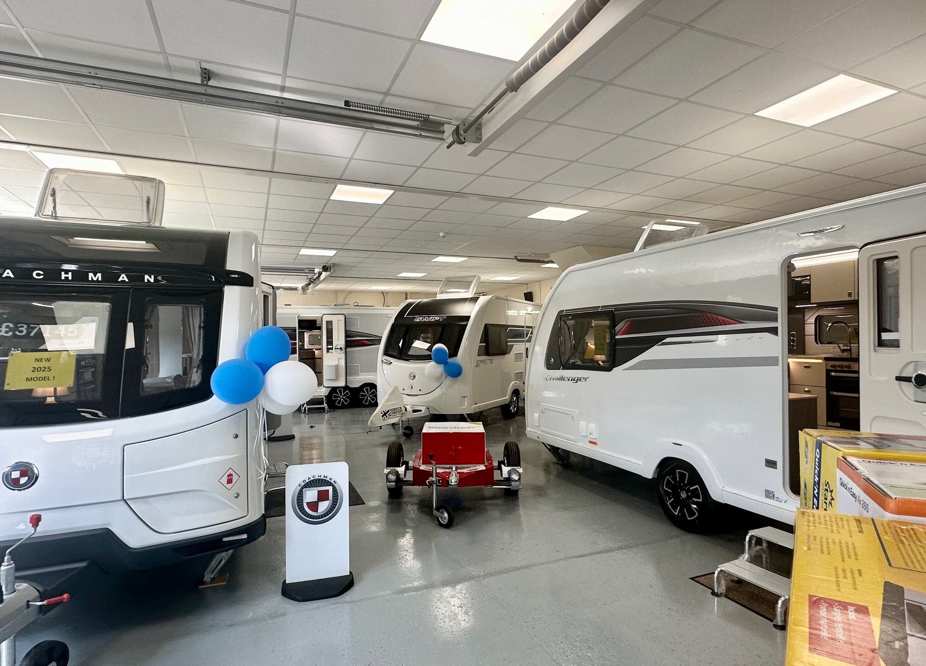 Sales team at Norwich Caravans